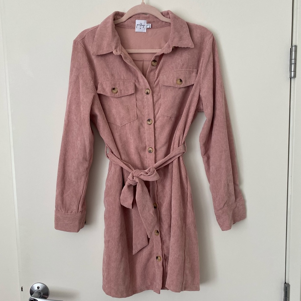Princess Polly Pink corduroy dress